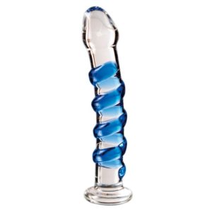 Glasdildo »Icicles No. 5« mit Reizspirale