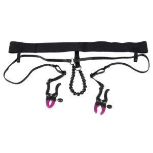 Schamlippenklammern »Pearl String with Silicone Clamps« mit Slip