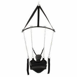 Liebesschaukel "Sex Swing" mit Liegefläche aus Leder und Kopfpolster
