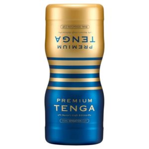 Masturbator „Premium Dual Sensation Cup” mit 2 Öffnungen und Saugeffekt