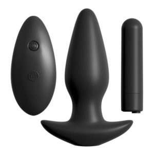 Analplug „remote controlled silicone plug“