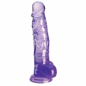 Naturdildo „8“-Cock with Balls“ mit Saugfuß