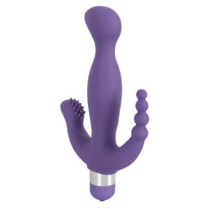 Doppelvibrator »3 Pointer« mit Perineum-Stimulator und Klitorisreizer