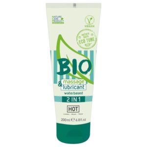 Massage-& Gleitgel »HOT BIO waterbased 2in1«