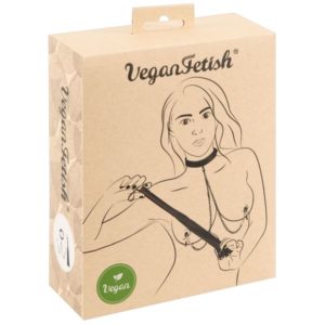 Halsfessel mit Nippelklemmen plus Peitsche