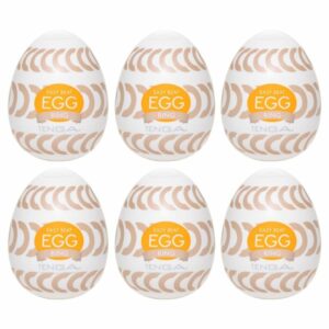 Masturbator „Egg Ring“ mit Rillenringe-Stimulationsstruktur